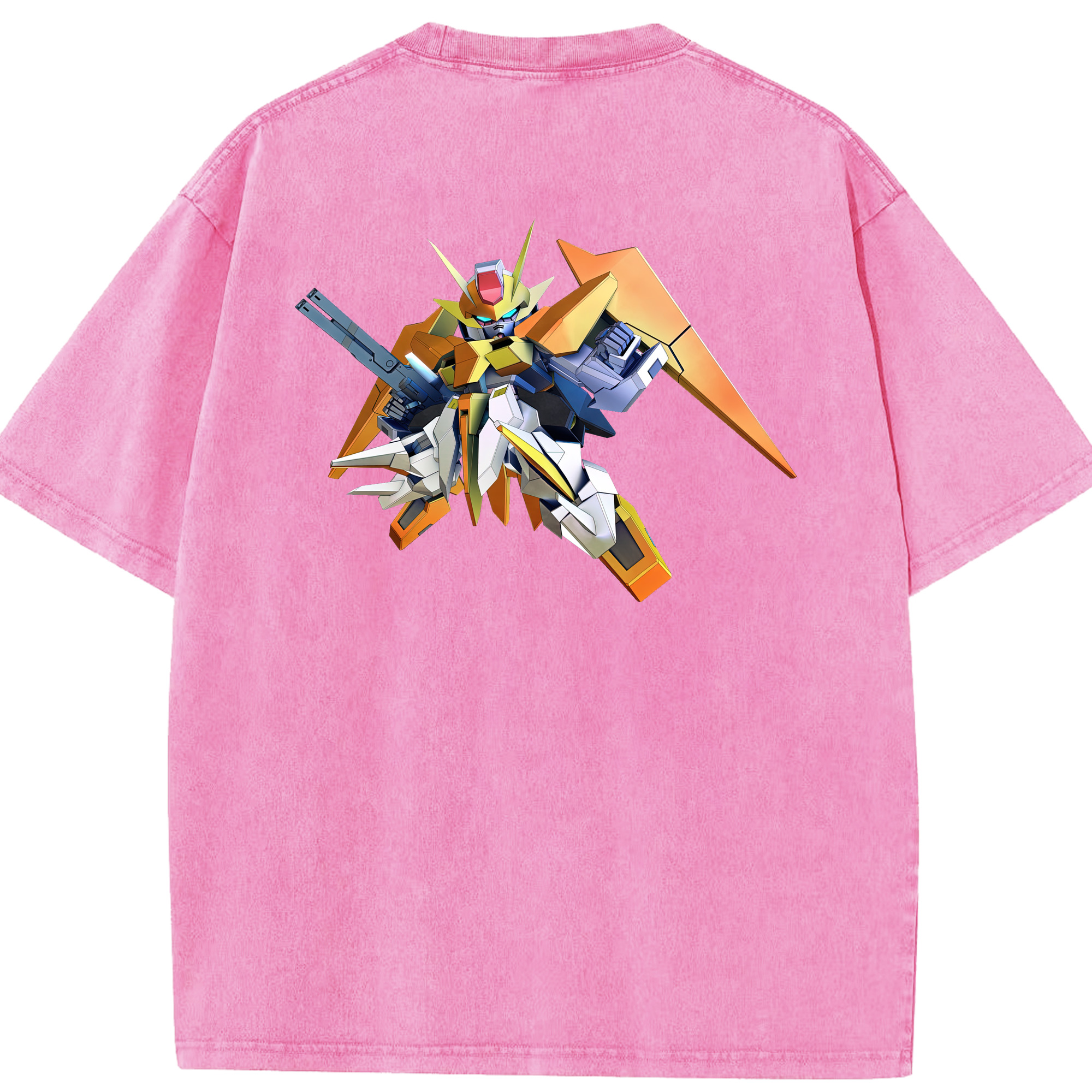 （画像用） 機動戦士ガンダム Mobile Suit Gundam 綿100% ヴィンテージ風 半袖Tシャツ（背面プリント）